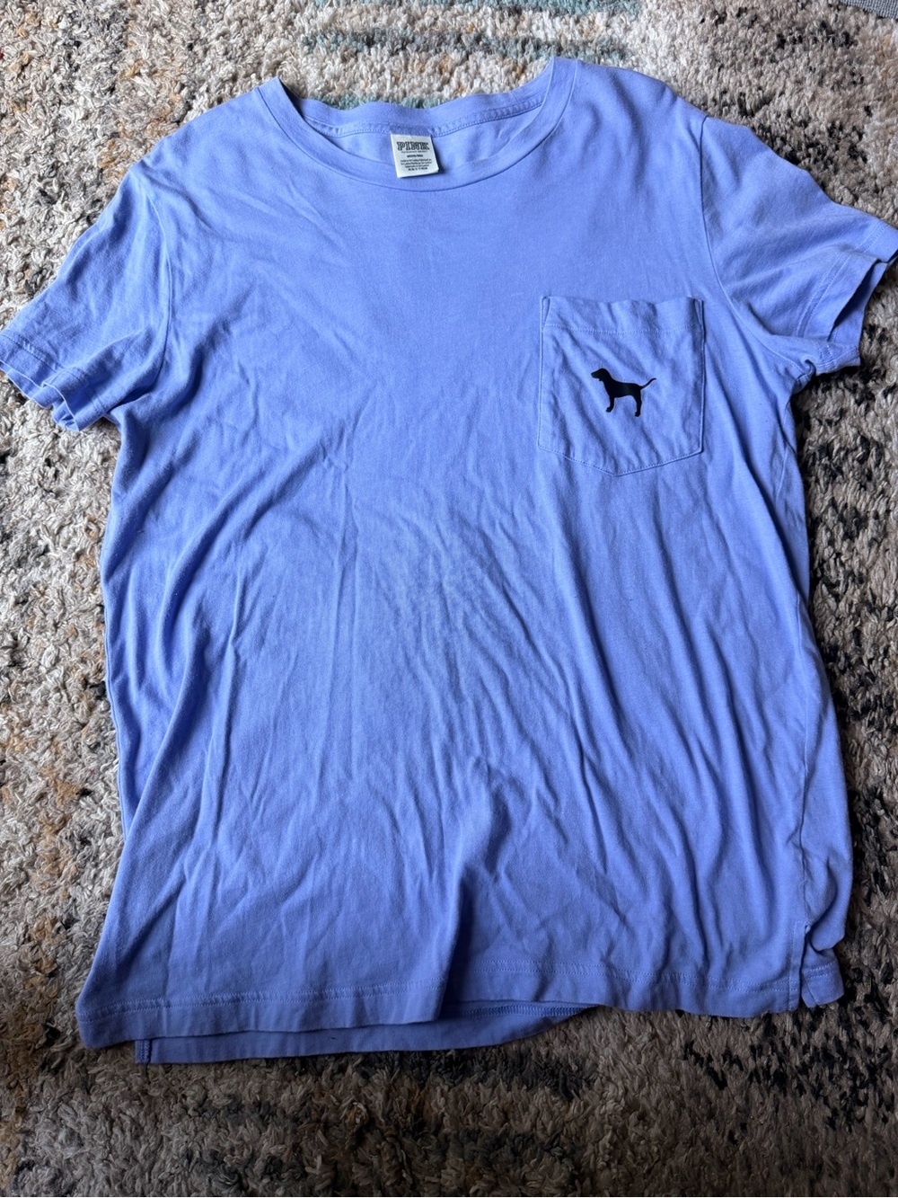 Women’s PINK Pocket Tee - Light Lavender with Dog Logo